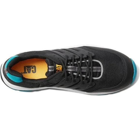 CAT Streamline 2.0 P91357-001 Women's 8.5 Black Teal Comp Toe Work Shoes HAWK560